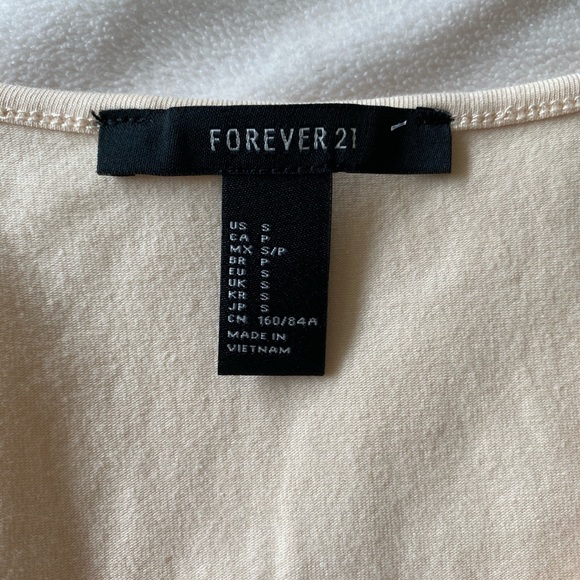 NWOT Forever 21 Cream Skater Dress - Picture 4 of 4